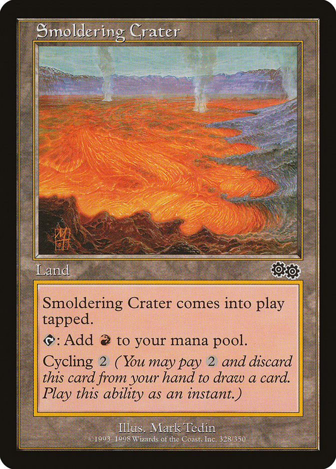 Smoldering Crater [Urza's Saga] Magic: The Gathering
