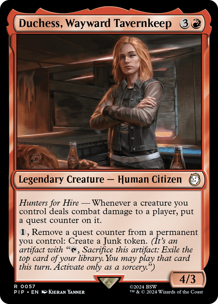 Duchess, Wayward Tavernkeep [Fallout] Magic: The Gathering