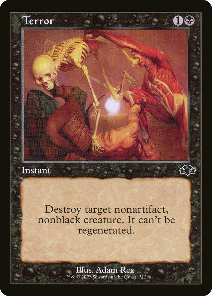 Terror (Retro) [Dominaria Remastered] Magic: The Gathering