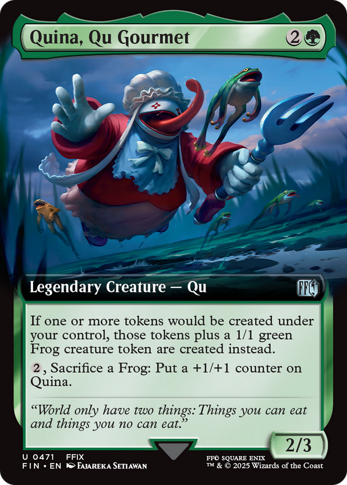 Quina, Qu Gourmet (Extended Art) [FINAL FANTASY] Magic: The Gathering