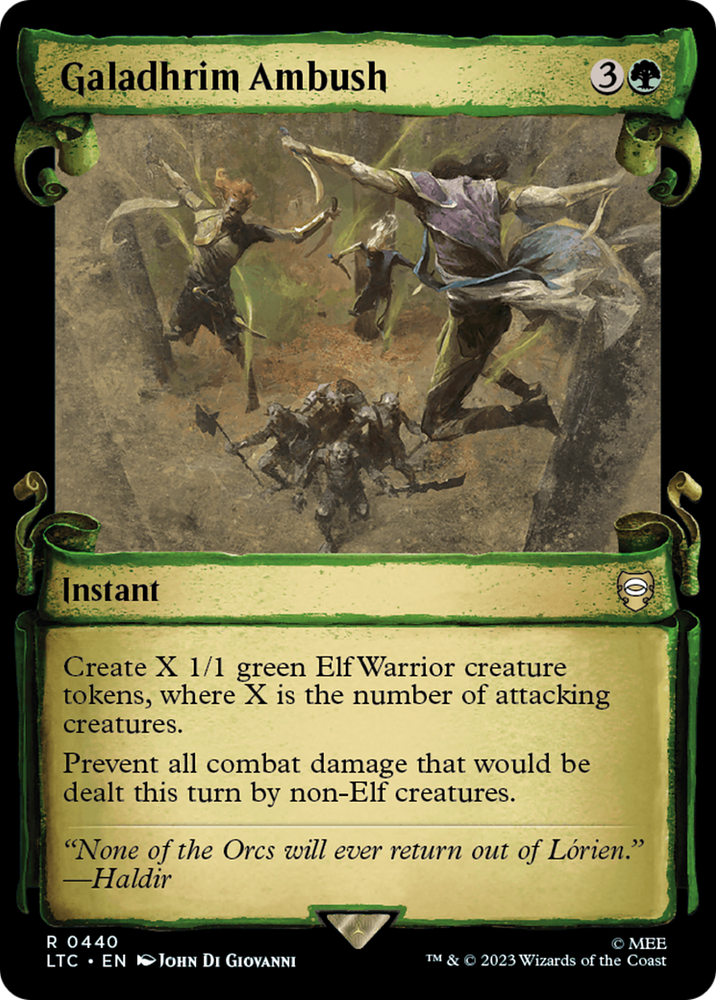 Galadhrim Ambush [The Lord of the Rings: Tales of Middle-Earth Commander Showcase Scrolls] Magic: The Gathering