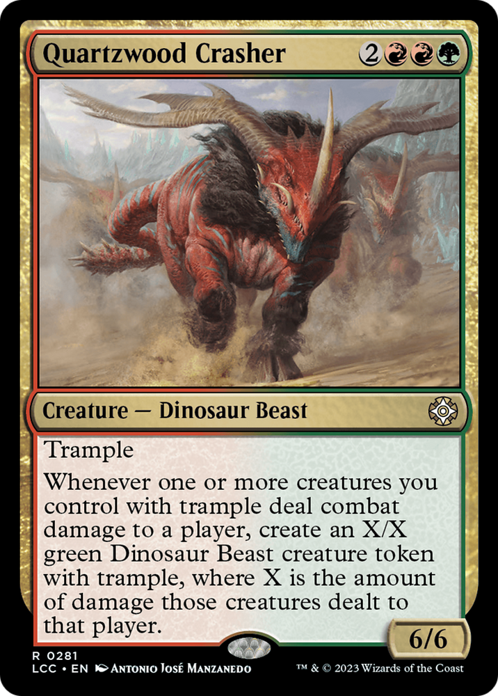 Quartzwood Crasher [The Lost Caverns of Ixalan Commander] Magic: The Gathering