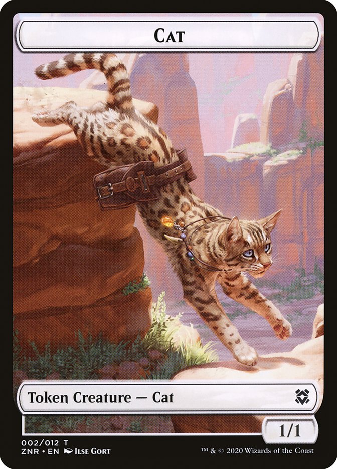 Cat Token [Zendikar Rising Tokens] Magic: The Gathering