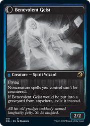 Malevolent Hermit // Benevolent Geist [Innistrad: Double Feature] Magic: The Gathering