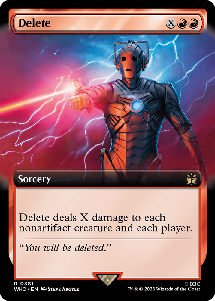 Delete (Extended Art) [Doctor Who] Magic: The Gathering