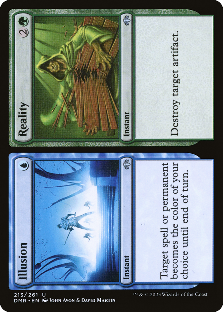Illusion // Reality [Dominaria Remastered] Magic: The Gathering