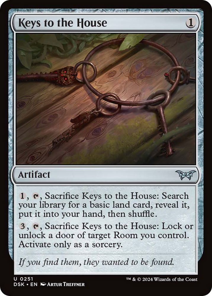 Keys to the House [Duskmourn: House of Horror] Magic: The Gathering