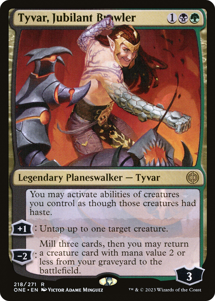 Tyvar, Jubilant Brawler [Phyrexia: All Will Be One] Magic: The Gathering