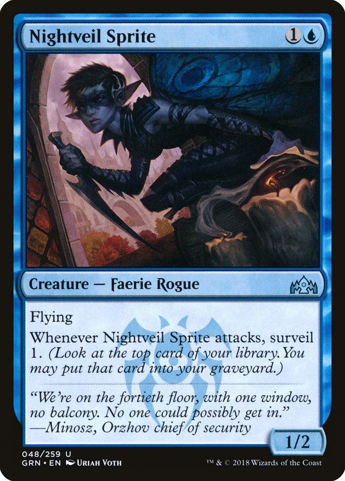 Nightveil Sprite [Guilds of Ravnica] Magic: The Gathering