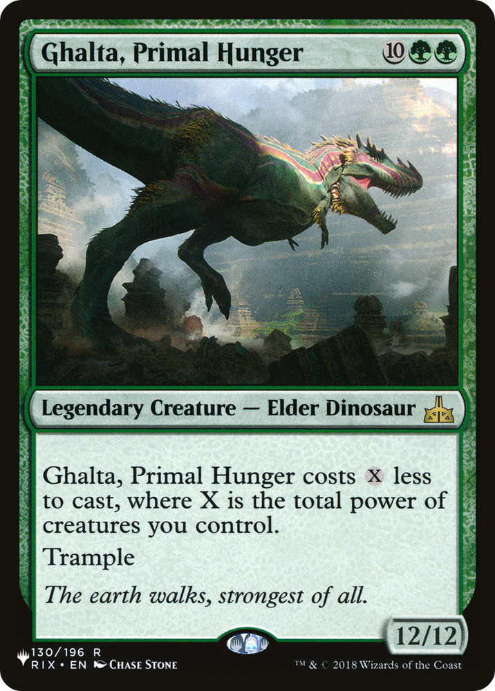 Ghalta, Primal Hunger [The List] Magic: The Gathering
