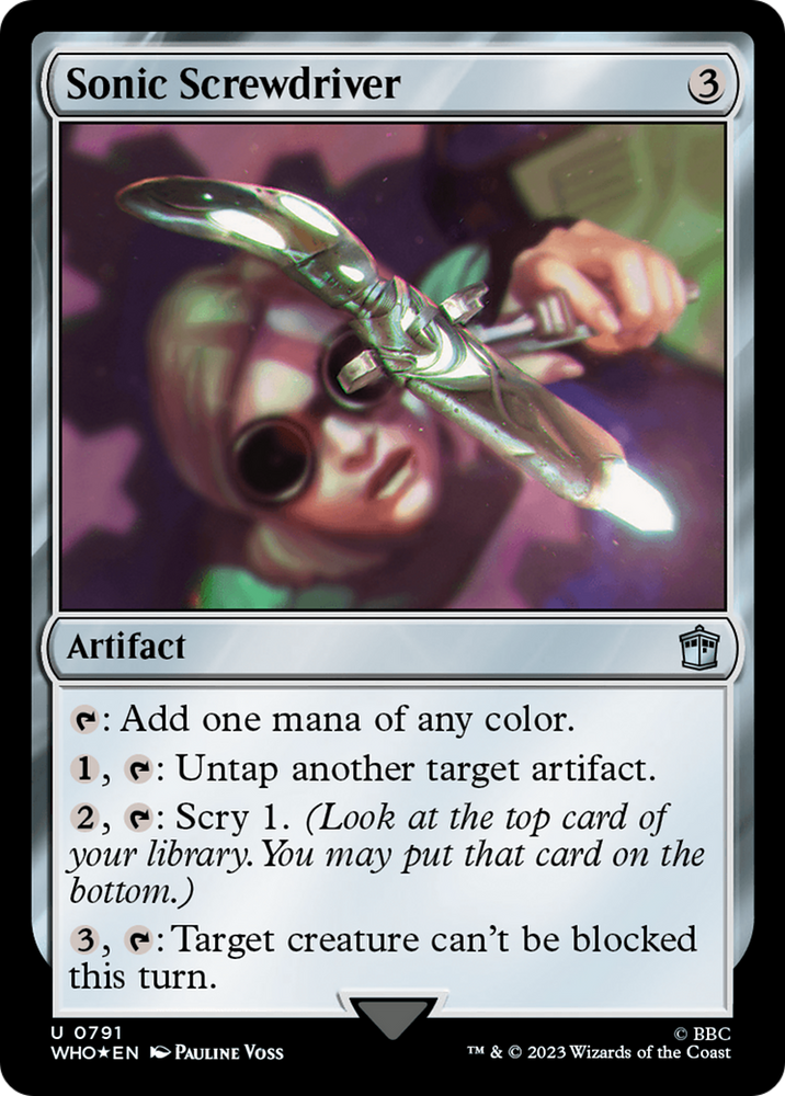 Sonic Screwdriver (0791) (Surge Foil) [Doctor Who] Magic: The Gathering
