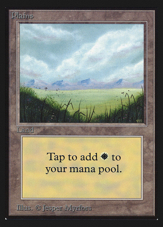Plains (No Trees / Signature on Right) [International Collectors' Edition] Magic: The Gathering