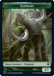 Elephant // Thopter Double-Sided Token [Starter Commander Decks] Magic: The Gathering