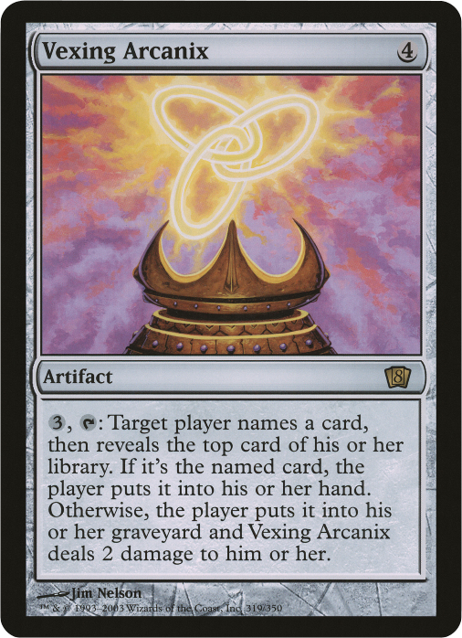 Vexing Arcanix (Oversized) [Eighth Edition Box Topper] Magic: The Gathering