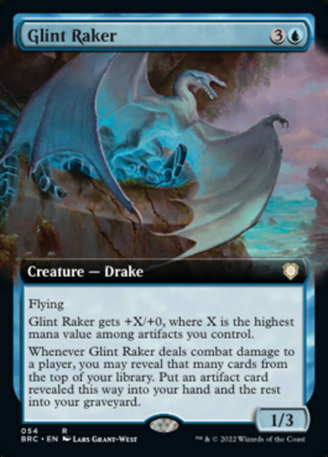 Glint Raker (Extended Art) [The Brothers' War Commander] Magic: The Gathering