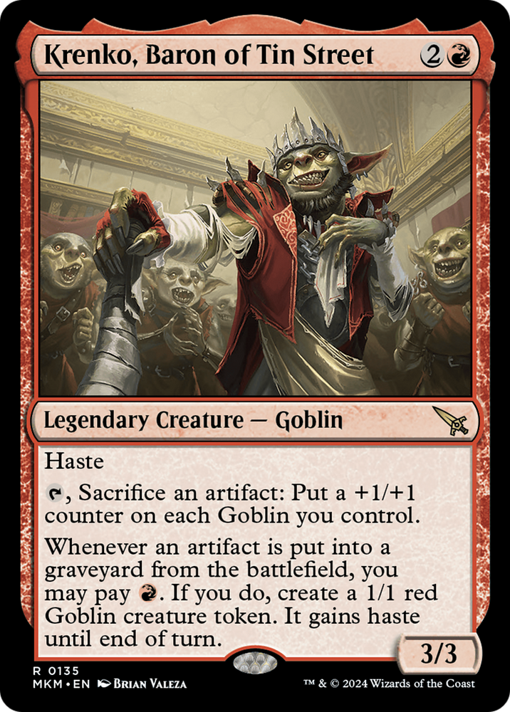 Krenko, Baron of Tin Street [Murders at Karlov Manor] Magic: The Gathering