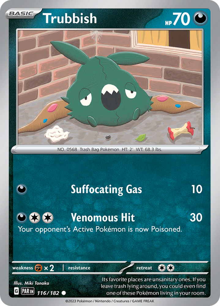 Trubbish (116/182) [Scarlet & Violet: Paradox Rift] Pokémon