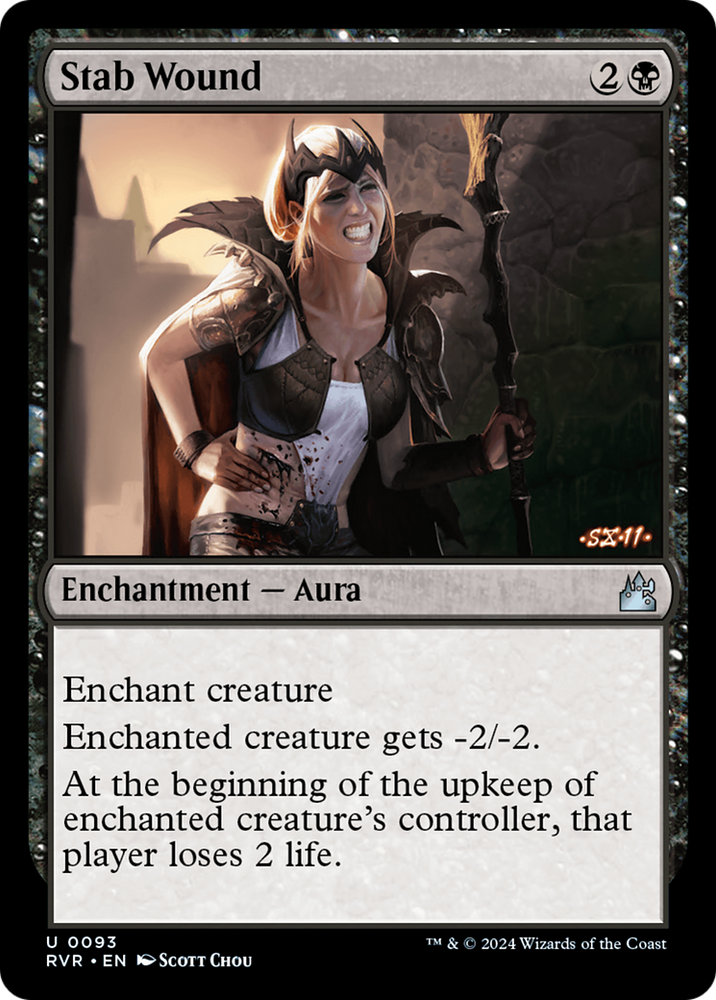Stab Wound [Ravnica Remastered] Magic: The Gathering