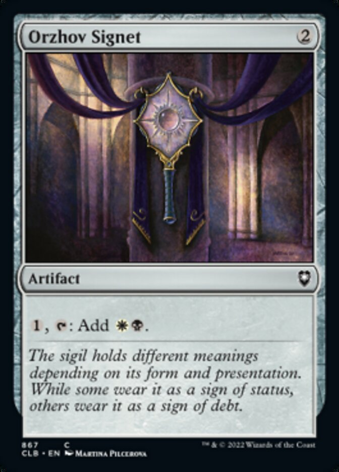 Orzhov Signet [Commander Legends: Battle for Baldur's Gate] Magic: The Gathering