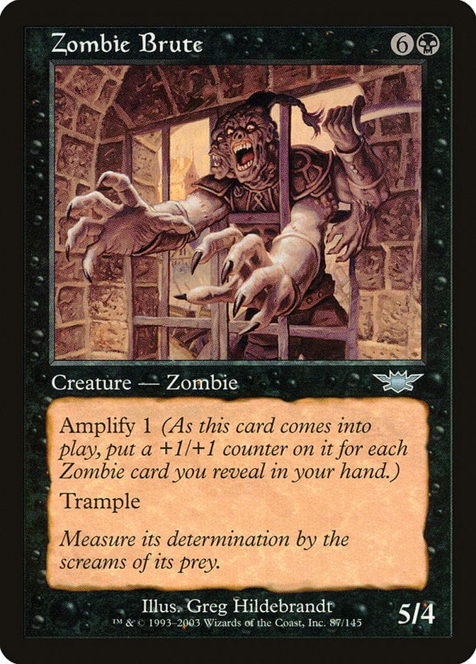 Zombie Brute [Legions] Magic: The Gathering