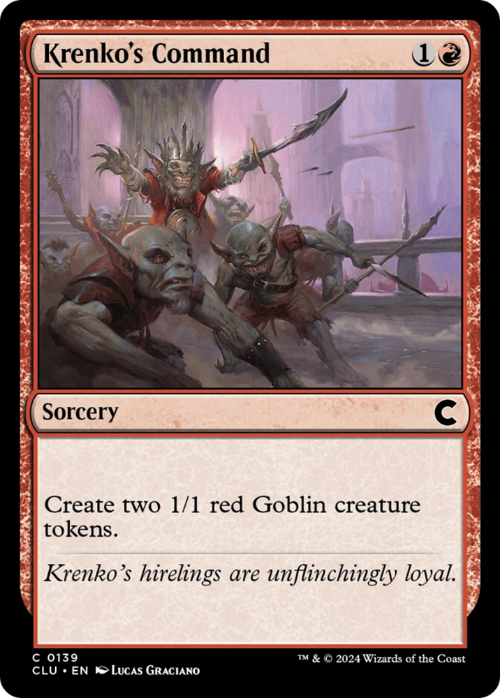 Krenko's Command [Ravnica: Clue Edition] Magic: The Gathering