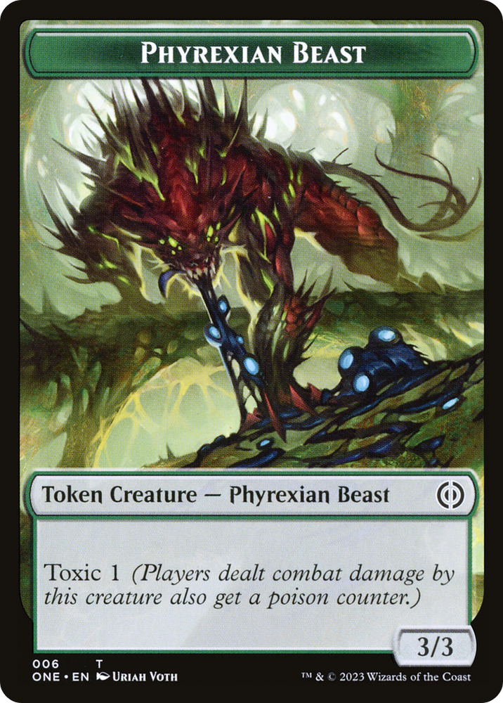 Phyrexian Beast Token [Phyrexia: All Will Be One Tokens] Magic: The Gathering