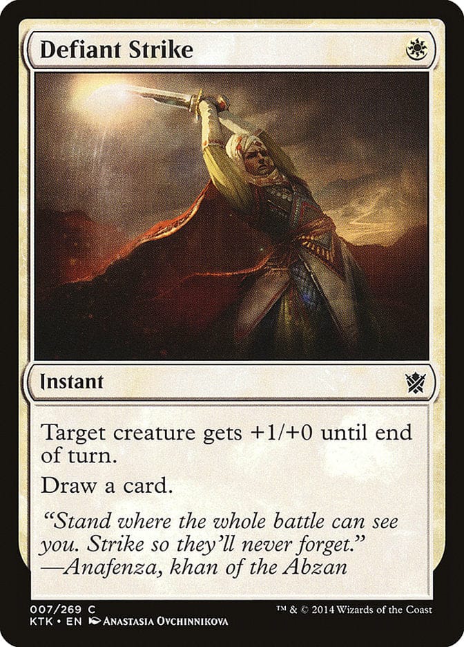 Defiant Strike [Khans of Tarkir] Magic: The Gathering