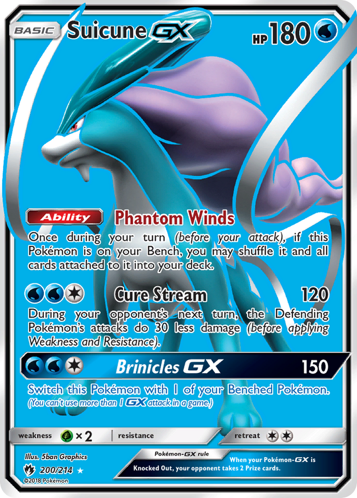 Suicune GX (200/214) [Sun & Moon: Lost Thunder] Pokémon