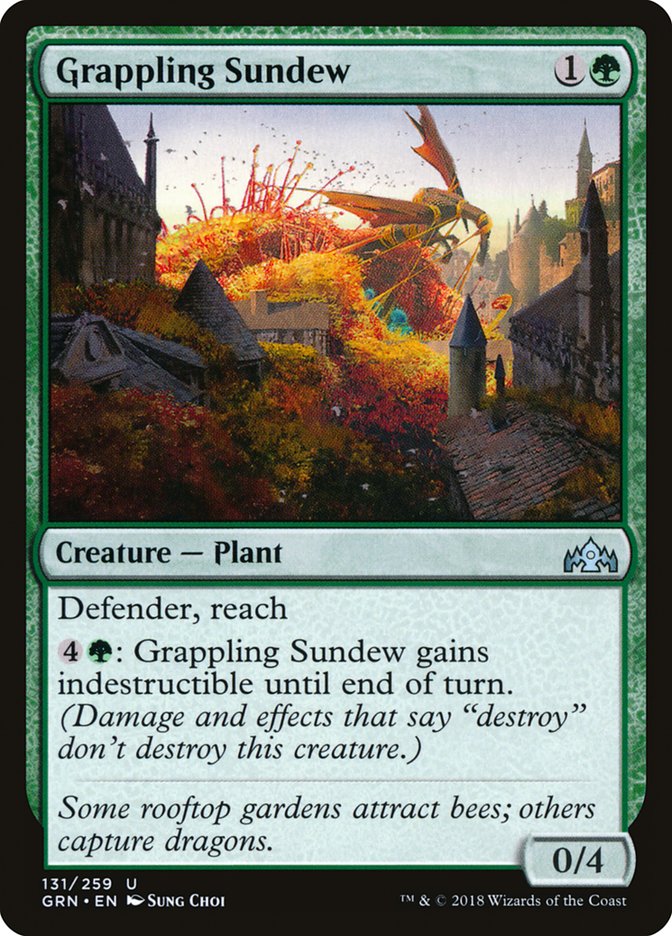 Grappling Sundew [Guilds of Ravnica] Magic: The Gathering