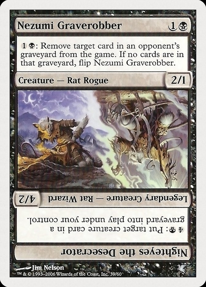 Nezumi Graverobber // Nighteyes the Desecrator (39) [Hachette UK] Magic: The Gathering