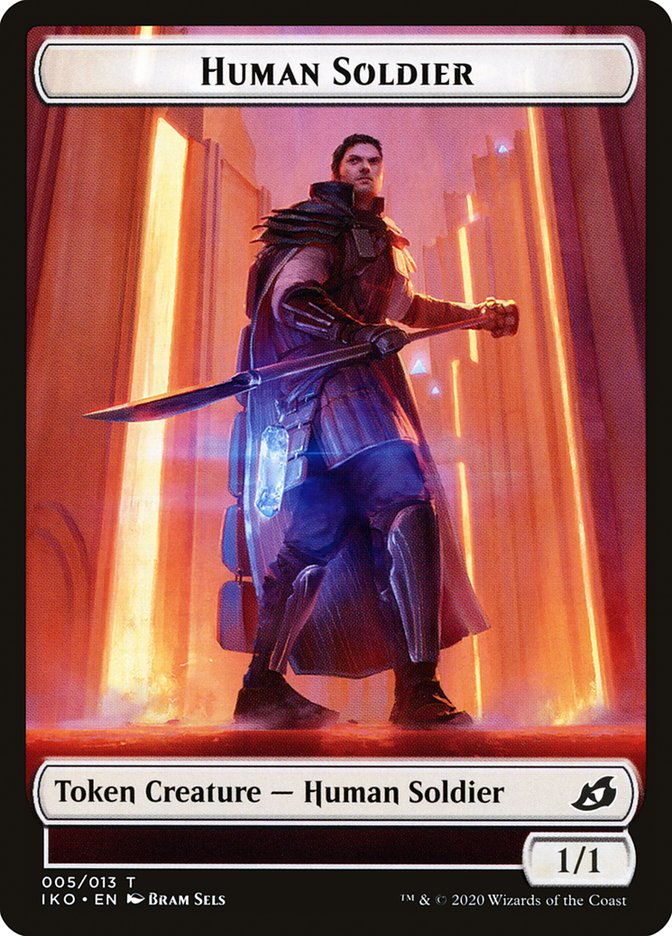 Cat // Human Soldier (005) Double-Sided Token [Ikoria: Lair of Behemoths Tokens] Magic: The Gathering