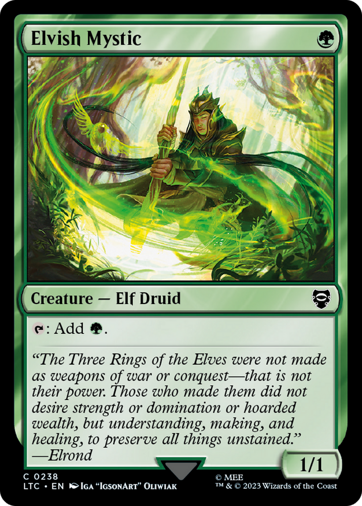 Elvish Mystic [The Lord of the Rings: Tales of Middle-Earth Commander] Magic: The Gathering