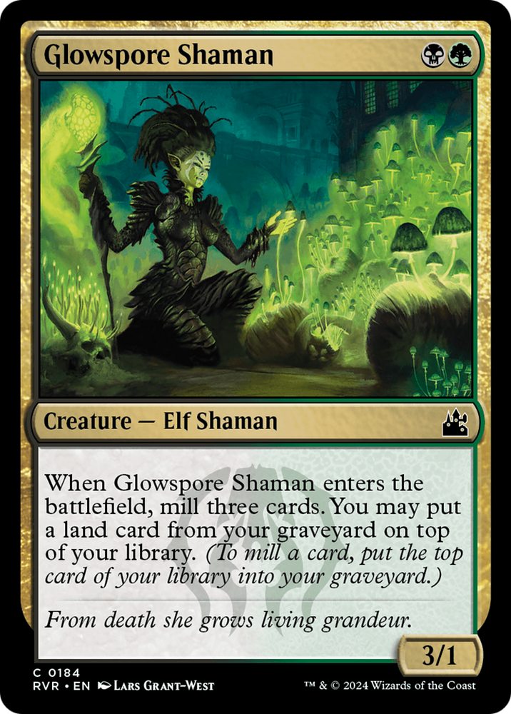 Glowspore Shaman [Ravnica Remastered] Magic: The Gathering