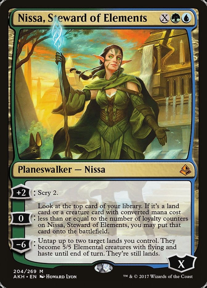 Nissa, Steward of Elements [Amonkhet] Magic: The Gathering