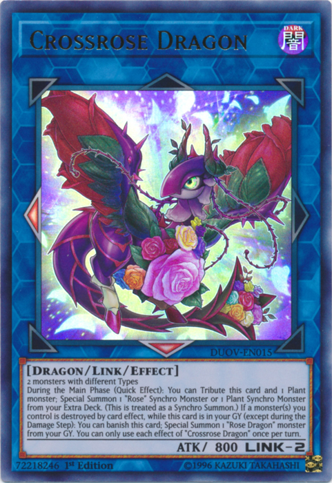 Crossrose Dragon [DUOV-EN015] Ultra Rare - Yugioh Cards For Your TCG Needs!