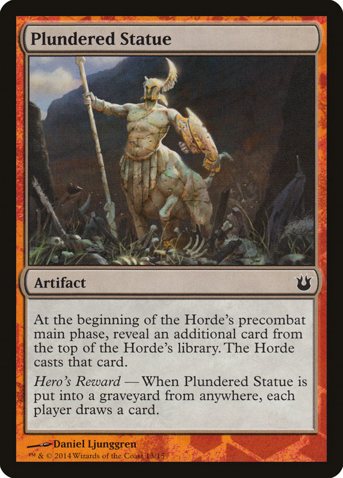 Plundered Statue [Born of the Gods Battle the Horde] Magic: The Gathering