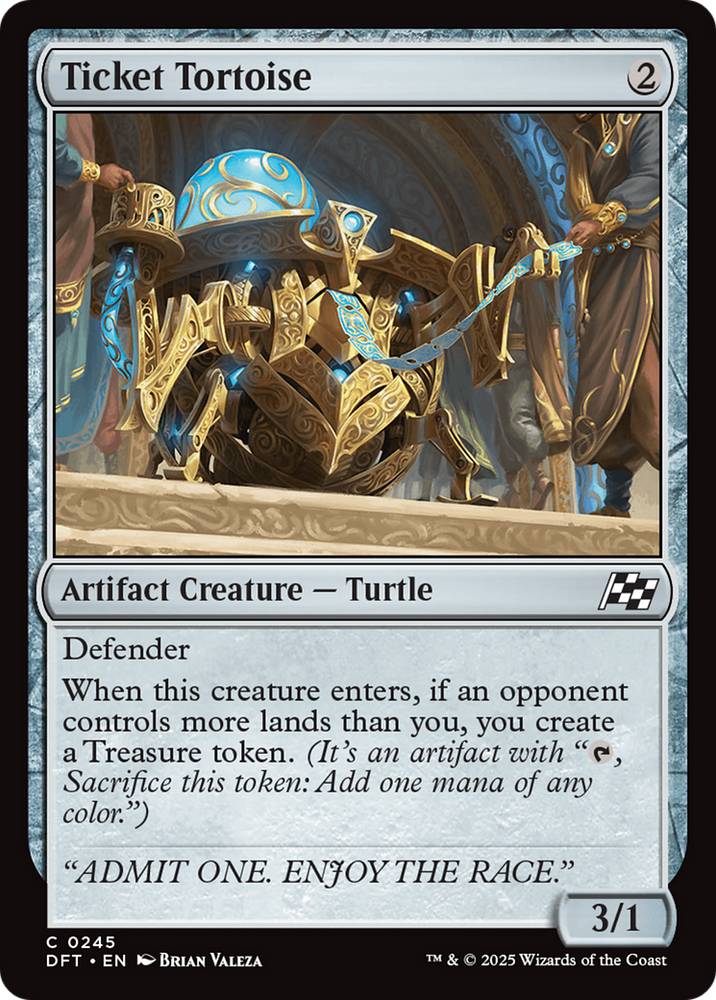 Ticket Tortoise [Aetherdrift] Magic: The Gathering
