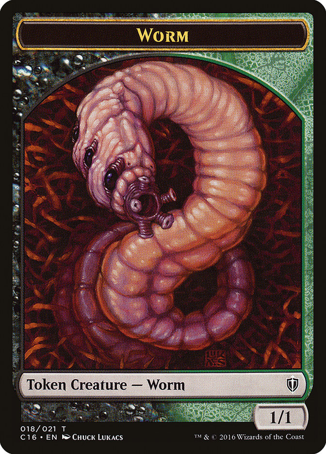 Worm Token [Commander 2016 Tokens] Magic: The Gathering
