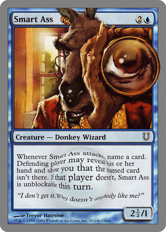 Smart Ass [Unhinged] Magic: The Gathering