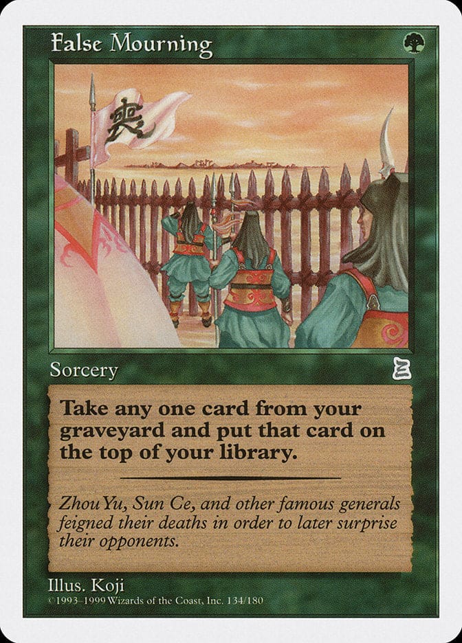 False Mourning [Portal Three Kingdoms] Magic: The Gathering