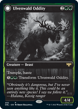 Ulvenwald Oddity // Ulvenwald Behemoth [Innistrad: Double Feature] Magic: The Gathering