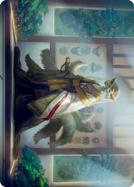 Light-Paws, Emperor's Voice Art Card [Kamigawa: Neon Dynasty Art Series] Magic: The Gathering