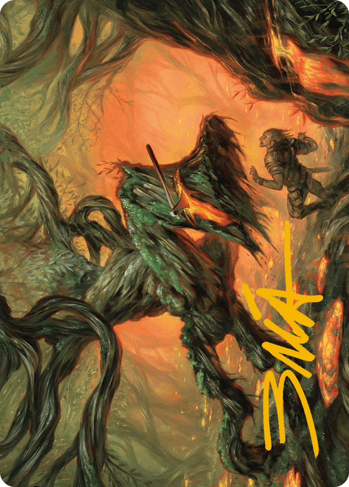 Stump Stomp Art Card (Gold-Stamped Signature) [Modern Horizons 3 Art Series] Magic: The Gathering