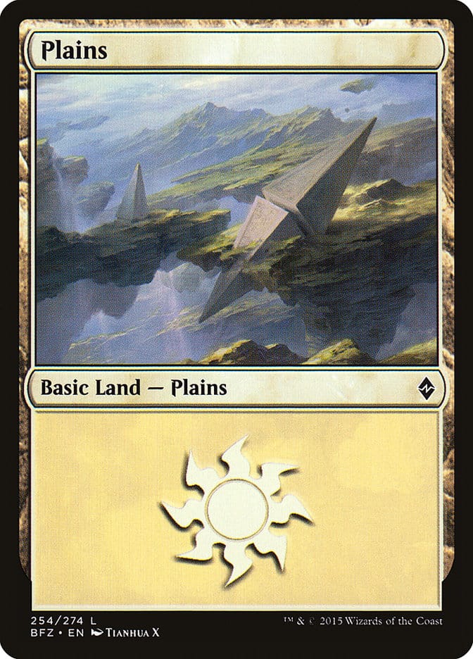 Plains (254) [Battle for Zendikar] Magic: The Gathering