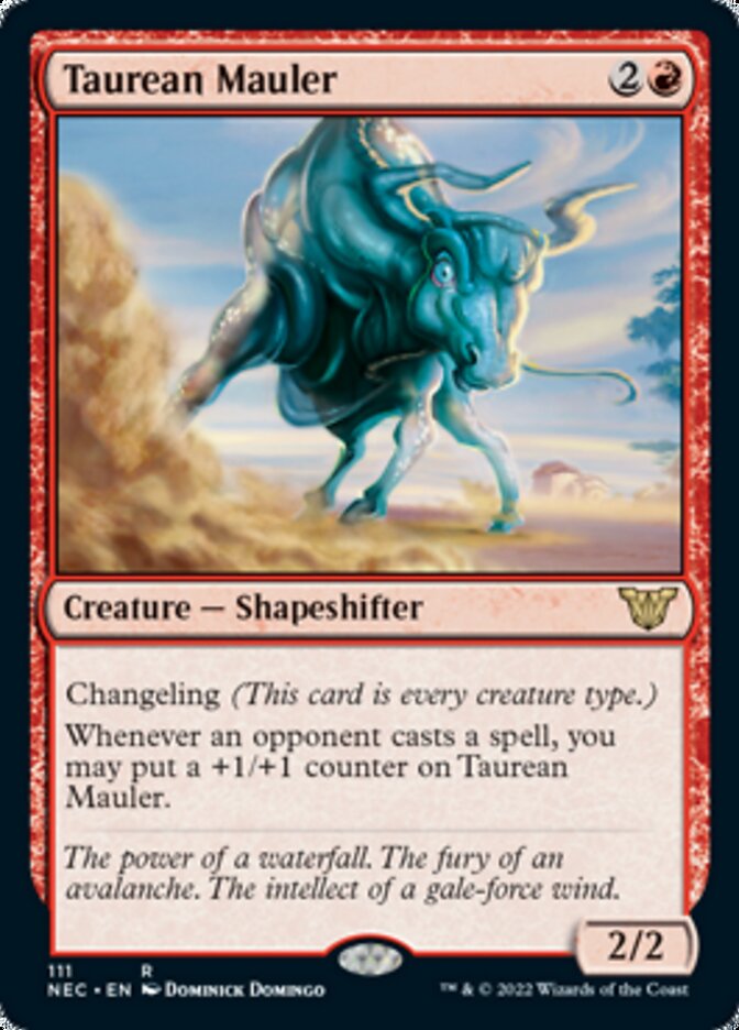 Taurean Mauler [Kamigawa: Neon Dynasty Commander] Magic: The Gathering
