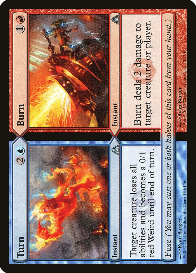Turn // Burn [Dragon's Maze] Magic: The Gathering
