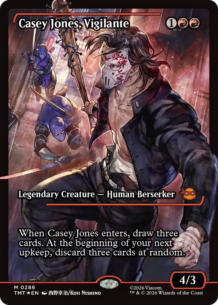 Casey Jones, Vigilante (0286) (Showcase) [Teenage Mutant Ninja Turtles] Magic: The Gathering
