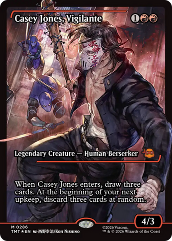Casey Jones, Vigilante (0286) (Showcase) [Teenage Mutant Ninja Turtles] Magic: The Gathering