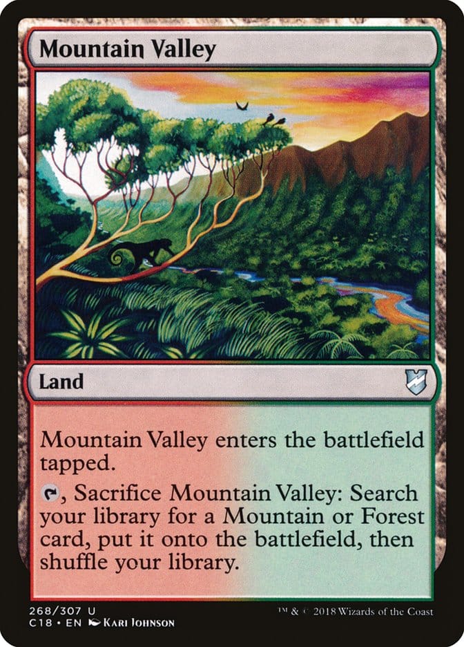 Mountain Valley [Commander 2018] Magic: The Gathering