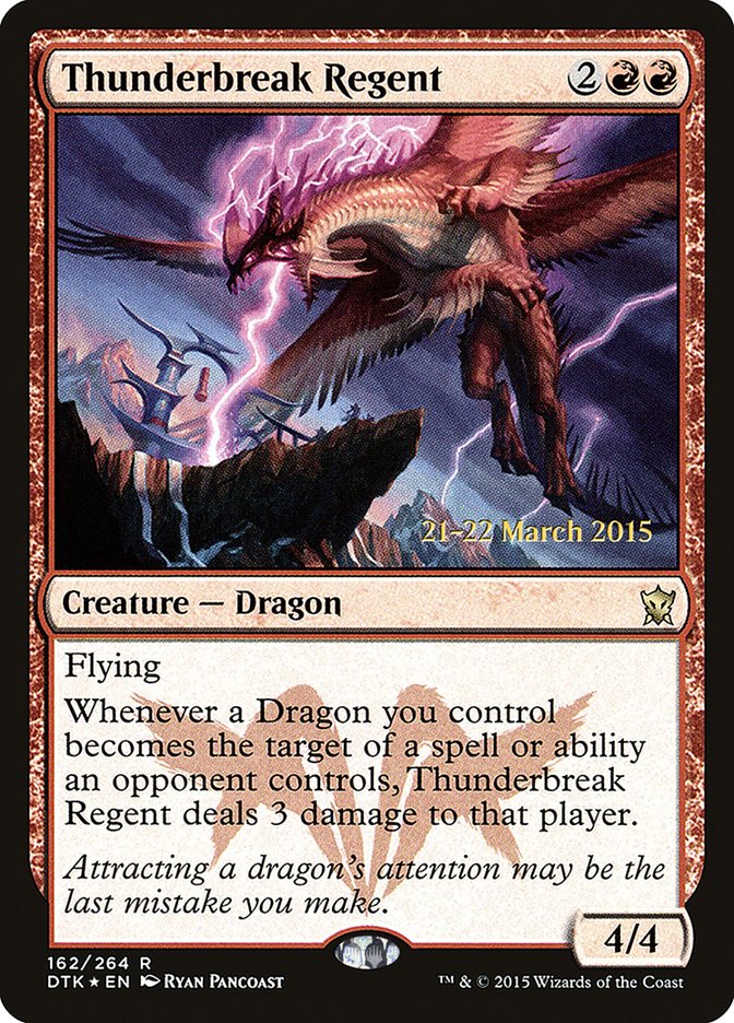 Thunderbreak Regent [Dragons of Tarkir Prerelease Promos] Magic: The Gathering